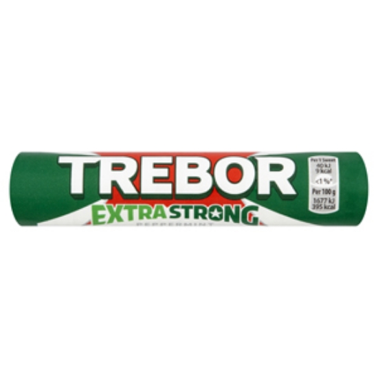 Picture of Extra Strong Mints Roll Green Trebor x40